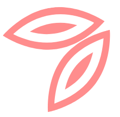 Petals from the logo used as an on-page element